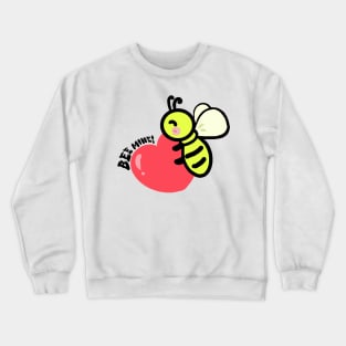 Cute valentine day, bee my valentine Crewneck Sweatshirt